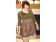 Underbust brown dress made from brown and beige cotton with