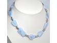 Freeform Blue Lace Agate Necklace