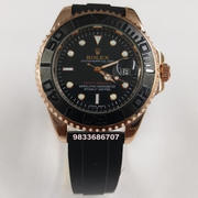 Rolex Yacht-Master Rose Gold Rubber Strap